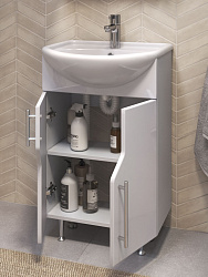 Тумба под раковину Turin 550-2-0 (Уют 55) (в разобранном виде)