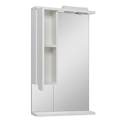 Зеркальный шкаф/лев/с/с/белый(50см) Viktoria/AQUA DE MARCO