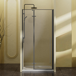 Душевая дверь Slim-N VDPH-5SN900CLGM, 900, вороненая сталь, стекло прозрачное, , шт