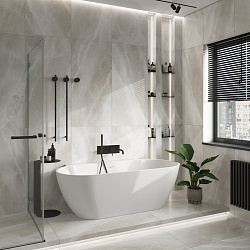 Corpa Nera Paganini/Паганини ванна акриловая отдельностоящая 170х73х73, белый глянцевый