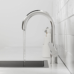 Смеситель для кухни с каналом для фильтрованной воды Pragma Melpul, хром, MEL7.C1JF.004