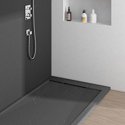 Поддон для душа из искусственного камня VST-4SRL9012A, 900*1200*25, антрацит, , шт