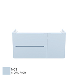 Тумба подвесная, 100 см, голубой, Edifice, IDDIS, EDI10B0i95 подходит умыв. 0101000i28