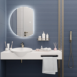 Зеркало /LED-подсветка/(60*80см)/ MOON./AQUA DE MARCO