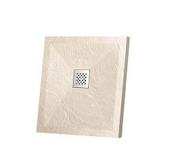 Поддон для душа из искусственного камня VST-4SR9090C, 900*900*25, бежевый, , шт