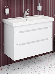 Тумба подвесная CITY 80 /2 ящ/раковина Фостер (80см)/AQUA DE MARCO