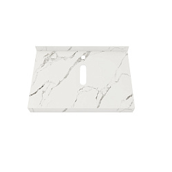 Corpa Nera Grossi/Гросси столешница 70 под раковину керамогранит, белый мрамор