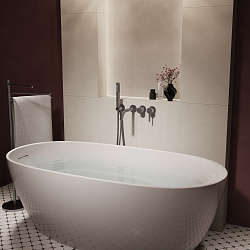 Смеситель для ванны Villa VTFW-1VL1BN, встраиваемый, брашированный никель, , шт