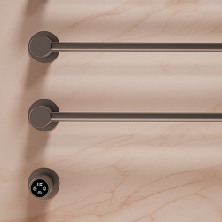 Полотенцесушитель электрический Vincea VTD-2H1GM, вороненая сталь, таймер, , шт