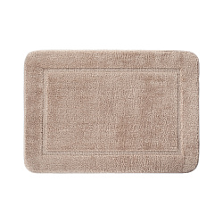 Коврик для ванной комнаты, 65х45, микрофибра, светло-коричневый, IDDIS,