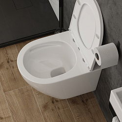 Corpa Nera Bosso L/Боссо Л унитаз подвесной безободковый,торнадо, быстр.сиденье с микролифтом, белый