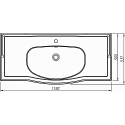 Умывальник мебельный Opadiris Florentina Лаура 120