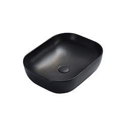 Раковина керамическая Vincea VBS-101MB, 500*400*140, накладная, цвет матовый черный, , шт