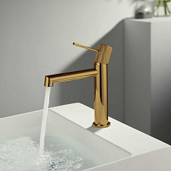 Смеситель для раковины Desire VBF-1D1BG однорычажный, брашированное золото, , шт