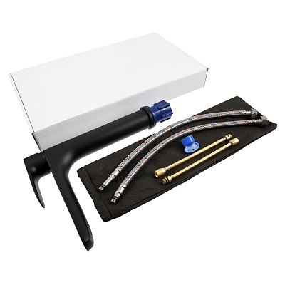 Aringa Рейн смеситель для умывальника-чаши, черный
