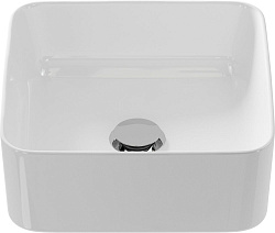 Вывод Раковина встраиваемая: CREA на столешницу, 35, SQUARE, 1 отв., белый