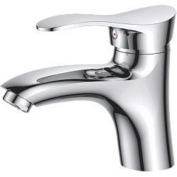 Смеситель для раковины, латунь, хром HB1001