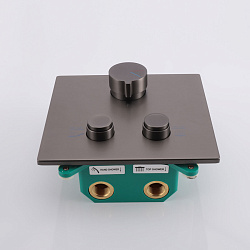 Встраиваемый смеситель для душа VSCV-421GM двухфункциональный, вороненая сталь, , шт