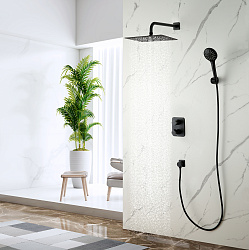 Смеситель Lemark Bronx LM3749BL для ванны и душа термостатический, встраиваемый