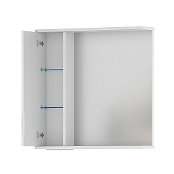 Зеркало-шкаф Adel 70 левый (белый)