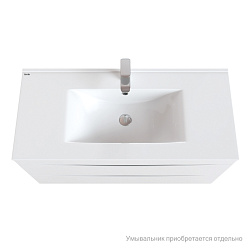 Тумба подвесная, белая, 100 см, Cloud, IDDIS, CLO10W1i95. Подходит умывальник: 0131000i28