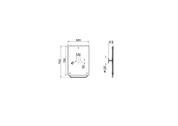 Arkitekt Зеркало настенное с изм.угла наклона (замена 320-1131)