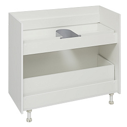 Тумба /2 ящ /напольная/белый/раковина Прима (80см) Olivia/AQUA DE MARCO