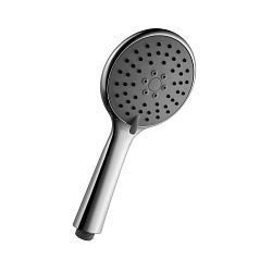 Лейка для душа, 3 режима, Ø10,6х23,5см, пластик/хром, без упаковки