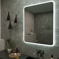 Зеркало/LED-подсветка (80см*100см)/сенсор.выключатель Maroni/AQUA DE MARCO