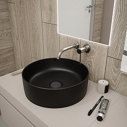 Corpa Nera Bosso/Боссо раковина  накладная D41, черный матовый