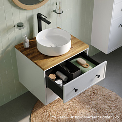 Тумба подвесная, со столешницей, 60 см, белый матовый, Torr, IDDIS, TOR60WBi95K