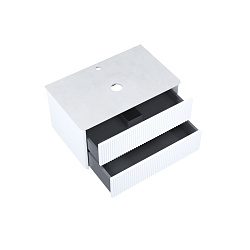 Тумба подвесная, со столешницей, 80 см, белый, Aiger, IDDIS, AIG80W0i95K