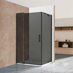 Душевой уголок Extra VSR-1E901090CGB, 900/1000*900, черный, стекло тонированное, , шт