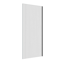 Corpa Nera Bertoni/Бертони Шторка на ванну 70х140, прозрачное стекло,профиль- черный матовый