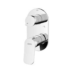 Cмеситель для встраиваемых душевых систем с дивертором на 3 режима (без аксессуаров), хром