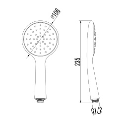 Смеситель для ванны с коротким изливом, поворотный переключатель, латунь/хромLM3314C