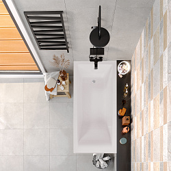 Verona ванна /Nova Gel /белая/металлические ножки(169см*74,6см*66см) Ванны/AQUA DE MARCO