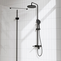 Душевая лейка Pragma Olako, матовый черный, 4 режима, OLK2.BB4H.022