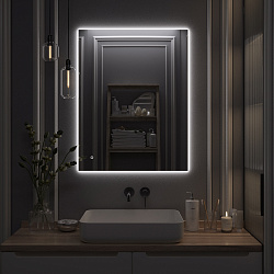 Зеркало/LED-подсветка (70см*90см) сенсор.выключатель Sirius/AQUA DE MARCO