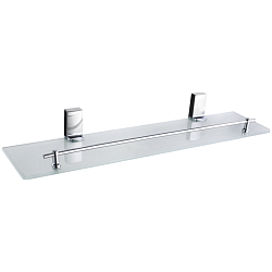 Полка стеклянная 1- ярус, хром HB8807