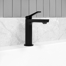 Смеситель для умывальника, матовый черный, Parker, IDDIS, PARBL00i01