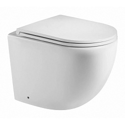 Corpa Nera Bosso/Боссо унитаз приставной безободковый, быстросъемное сиденье с микролифтом, белый