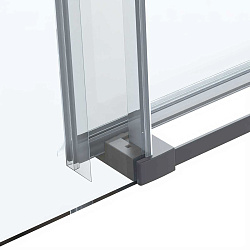 Душевой уголок Como Soft VSR-1CS9013CLGM, 1300*900, вороненая сталь, стекло прозрачное, , шт