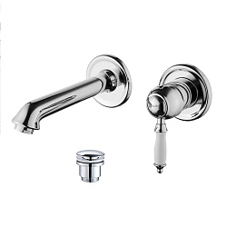 VILLA Встраиваемый смеситель для раковины, длина излива 18 см, латунь/хром, LM4826C