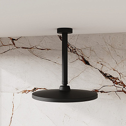 Душевая насадка верхняя круглая, черная матовая, Esper, IDDIS, ESP25BRi64