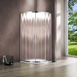 Душевой уголок Garda VSQ-1G100CH, 1000*1000, хром, стекло шиншилла , , шт