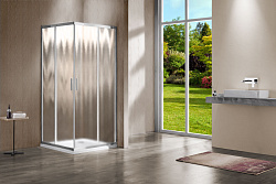 Душевой уголок Stresa VSP-1S100CH, 1000*1000, хром, стекло шиншилла , , шт