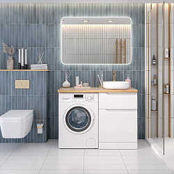 Столешница из массива NORDIC 1220*520*40 /ясень / без отв/