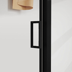 Душевой уголок City VSR-5CT9011CLB, 1100*900, черный, стекло прозрачное , , шт