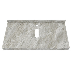 Corpa Nera Grossi/Гросси столешница 100 под раковину керамогранит, серый мрамор